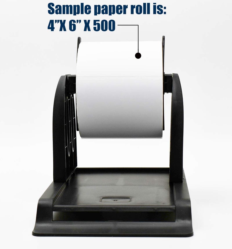 PUROSUR Thermal Label Holder for Rolls and Fan-Fold Labels Great for Desktop Thermal Printers Label Holder Black - Image 5